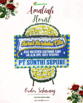 Papan Bunga Duka di Pontianak Barat