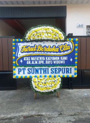 Papan Bunga Duka di Pontianak Barat